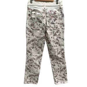rag & bone Micro Floral Print Cropped Boy Jeans Sz 25